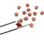 Load image into Gallery viewer, AAA Red Jasper Star Shape Briolette's, Red Jasper Faceted Hand Carved Star Beads, Loose Wholesale Beads, Strength Chakra Healing Beads, 8 MM