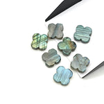 Load image into Gallery viewer, Natural Labradorite Clover Shape Beads, AAA Labradorite Four Leaf Clover Shape Gemstone, Loose Wholesale Beads for Jewelry, 12 MM