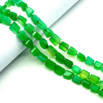 Load image into Gallery viewer, AAA Chryso Chalcedony Nuggets Shape Beads, Green Chrysoprase Tumble Shape Gemstone Beads, 6X8-7-9MM, 8" Faceted Jewelry Making Loose Beads