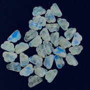 2,3,5,10 Natural Rainbow Moonstone Cloud Shape Smooth Carved Gemstone Jewellery Making, Loose Gemstone, Smooth Hand Carved Gemstone,