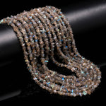 Load image into Gallery viewer, Flashy Labradorite Uncut Beads Strand, AAA Labradorite Chips Beads for Jewelry Making, 16" Inch Uncut Chip Beads, Freeform Uncuts