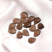 Smokey Quartz Leaf Shape Beads, Natural Smokey Quartz Leaf Shape Briolettes, Gemstone Leaves Beads, 17 MM Loose Leaf Charms for Jewelry