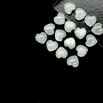 Load image into Gallery viewer, Natural White Moonstone Heart Shape Briolette's, Smooth Heart Shape Beads, Hand Carved Gemstones, Jewelry and Craft Wholesale Beads 8 MM