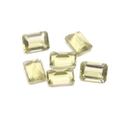 Olive Quartz Rectangle Shape Gemstone, Green Quartz Faceted Baguette Stone, Fancy Cut Gemstone Beads, Jewelry Making, 10X14 MM