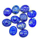 Load image into Gallery viewer, Natural Lapis Lazuli Evil Eye Briolettes Beads, Blue Lapiz Lazuli Evil Eye Carved Beads, Evil Eye Protection Gemstone Beads, 10X12 MM