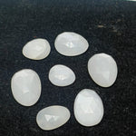 Load image into Gallery viewer, 2,10,20,25,50pcs A-one Quality White Moonstone freeform Rosecut, Cut Stone rosecut, gemstone for jewelry,jewelry making rosecut15X13 16X13mm
