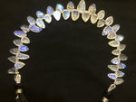 Load image into Gallery viewer, Top Quality Natural Flashy Rainbow Moonstone Leaf Shape Beads, Flashy Moonstone Briolette Beads For Jewelry, Fancy Carving Leafs 7X5 13X7 MM