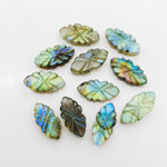 Load image into Gallery viewer, 100% Natural Labradorite Fancy Shape Gemstone, Carved Fancy Gemstone, Loose Gemstone, Fancy Shape Gemstone, Carved Gemstone, 16X8.5 mm