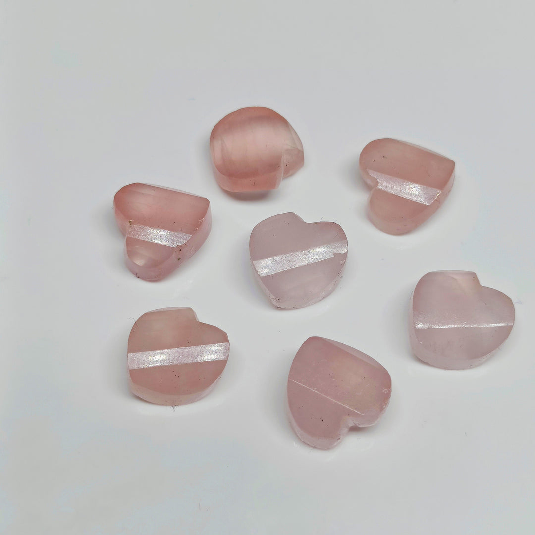 2,3,4,5,6 pcs100% Natural Rose quartz twisted heart Shape Carved Gemstone,Loose Gemstone, fancy Shape Gemstone Jewlery,Carved Gemstone 12 mm