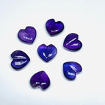 Load image into Gallery viewer, 2,3,4,5,6 pcs 100% Natural Purple Amethyst Heart Shape Gemstone, Natural Heart Shape Gemstone, Gemstone For Jewlery, 11 mm (Approx)