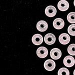 Load image into Gallery viewer, Natural Rose Quartz Donut Shape Carving, AAA Pink Quartz Donut Shape Beads, Loose Donut Shape Charm Beads, Energy Healing Stones, 6 MM
