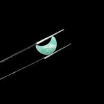 Load image into Gallery viewer, Mini Amazonite Carved Moon Shape Briolette's, Natural Amazonite Faceted Moon Shape Gemstone Beads, Hand Carved Moon Beads, Moon Charms 12 MM