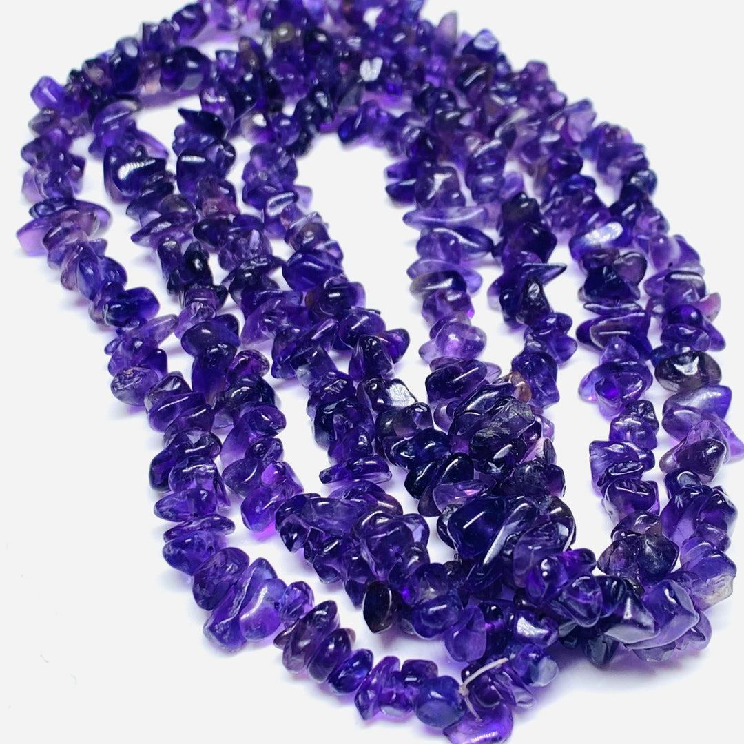 AAA quality 100% Natural Amethyst Chip shape beads, 16" inch strand, Amethyst Chip Shape gemstone for Jewellery, 4 mm