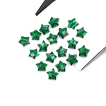 Load image into Gallery viewer, Faceted Malachite Star Beads: Hand-Carved Briolettes, 8mm