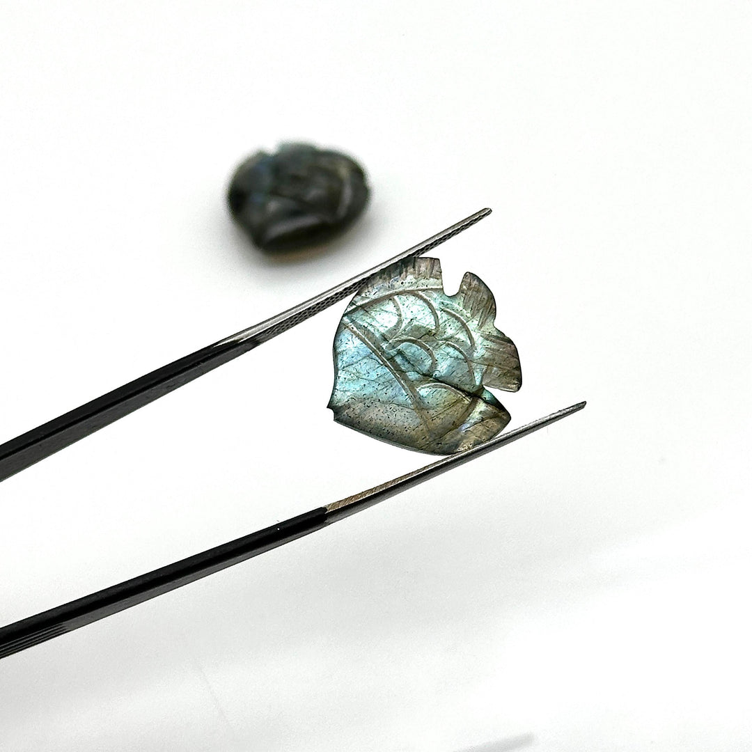Flashy Labradorite Fish Shape Beads, AAA Labradorite Fish Hand Carved Beads, Marine Fishes, Deep Sea Gemstone Fishes 16X17 MM, Fish Pendant
