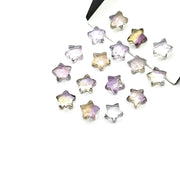 Natural Ametrine Faceted Stars Shape Beads, AAA Ametrine Star Shape Briolette's, 8 MM Star Loose Gemstone Beads For Jewelry Making
