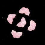 Load image into Gallery viewer, Pink Opal Butterfly Beads: Carved Gemstone Charms, 11x18mm