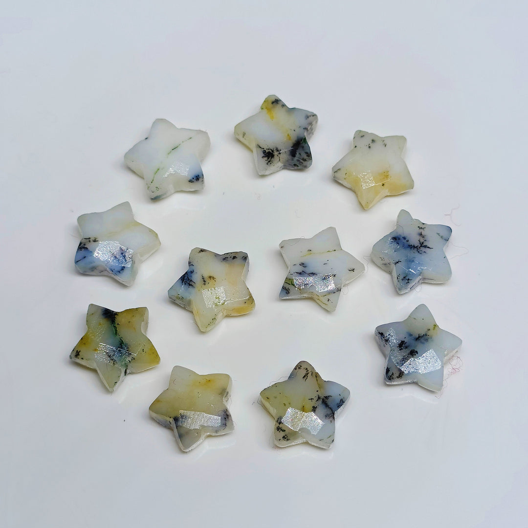 Natural Howlite Faceted Star Shape Briolettes, AAA Howlite Hand Carved Star Shape Beads, Loose Gemstone Star Shape Beads, 10 MM