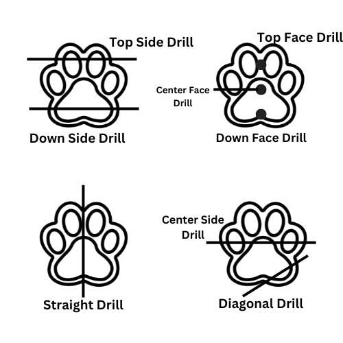 AAA+ Labradorite Hand Carved Dog Paw, Natural Labradorite Gemstone Flat Back Paw Carving, 13 MM Paw Charm, Dog/Cat Cute Paws for Jewelry