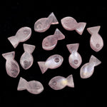 Load image into Gallery viewer, Natural Rose Quartz Fish Charm Beads, Fancy Fish Shape Carved Gemstone, 7X14 MM, Goddess Power Stone Carving, Jewelry Making Diy Beads