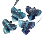 Load image into Gallery viewer, AAA Multi Fluorite Eagle Shape Stone, Natural Fluorite Hand Carved Eagle Shape Gemstone, Jewelry Making, Bird Shape Carving, 30 MM