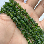 Load image into Gallery viewer, AAA Chrome Diopside Uncut Beads Strand, Chrome Diopside Chips Beads for Jewelry Making, 16" Inch Green Uncut Chip Beads, Freeform Uncuts