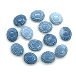 Load image into Gallery viewer, Blue Opal Evil Eye Gemstone Beads, Hand Carved Briolettes (12mm)