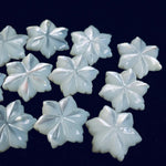 Load image into Gallery viewer, Natural Mother of Pearl Flower Carved Gemstone - 14mm