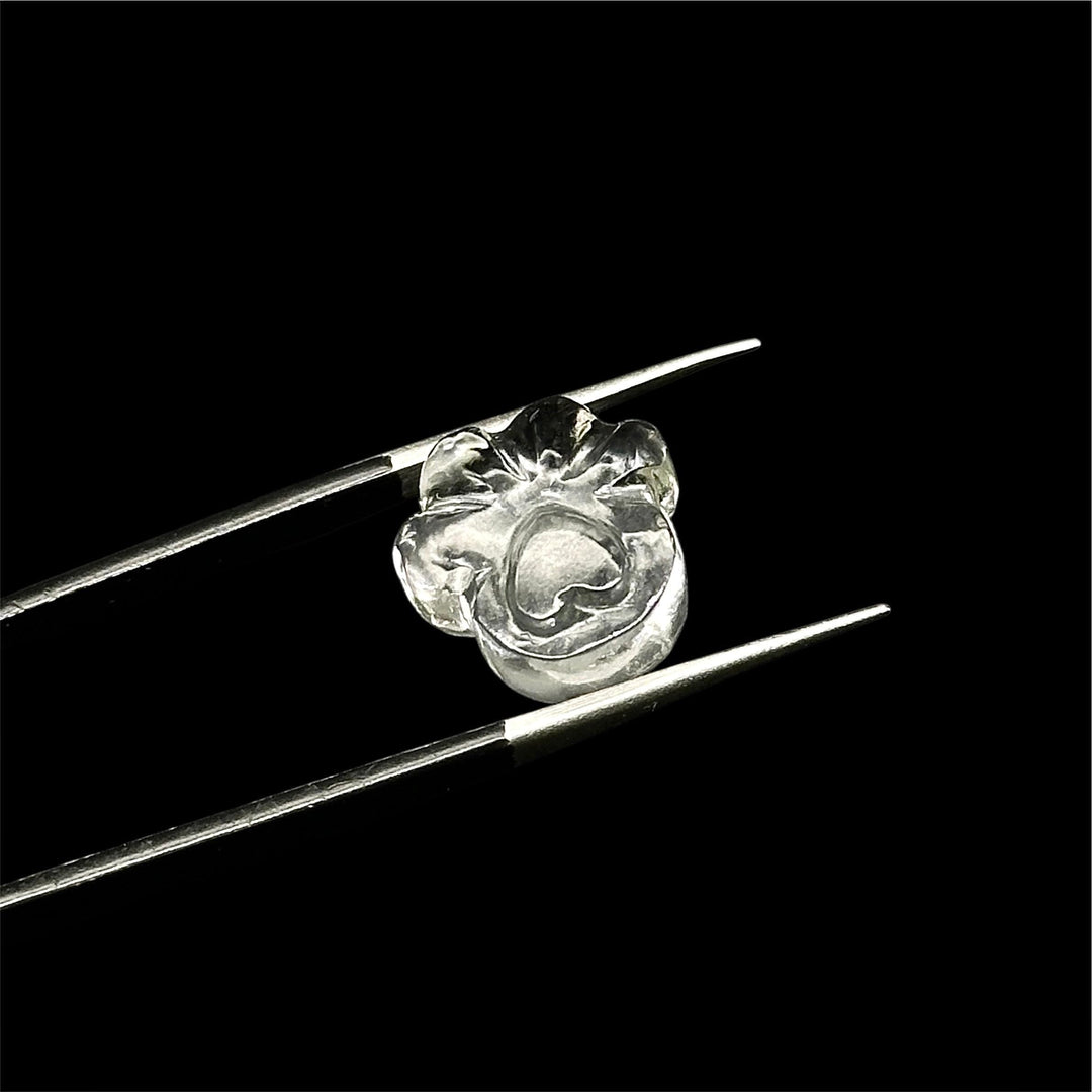 Natural Crystal Quartz Dog Paw Carving, AAA+ Quality Gemstone Paw Carving, 13 MM Little Paw Charm, Gift For Dog Lover, Dog Pendant For Gift