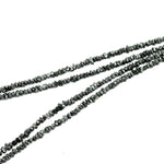 Load image into Gallery viewer, ROUGH DIAMONDS BEADS, Black Diamond Raw Uncut Beads, 1-2 mm Raw Diamond Beads, Black Diamond Nuggets Chips Beads, Diamond Rough Beads Strand