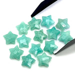 Load image into Gallery viewer, Natural Amazonite Star Shape Briolettes, AAA Amazonite Star Beads, Hand Carved Star for Crafts and Jewelry, Star Shape Charms, 15 MM