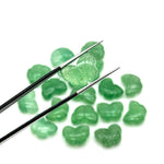 Load image into Gallery viewer, AAA Green Strawberry Butterfly Shape Beads, Natural Strawberry Quartz Hand Carved Butterfly Briolettes, Gemstone Carvings, 13 MM Loose Beads
