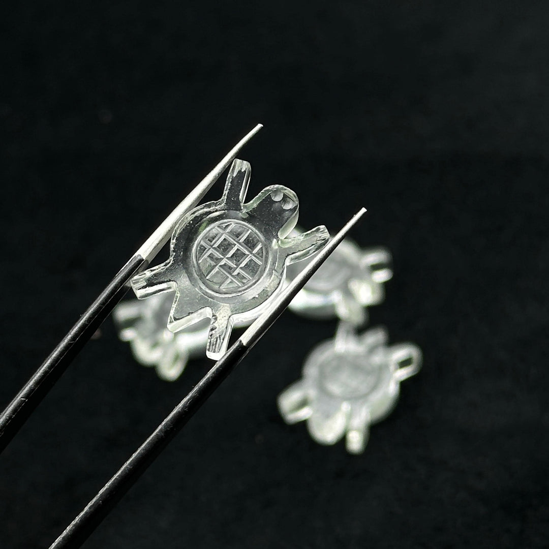 Natural Crystal Quartz Turtle Shape Carving, AAA Clear Crystal Turtle Shape Gemstone, 16 MM Loose Gemstones, Harmony in Stone, Healing Stone