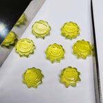 Load image into Gallery viewer, 2,3,4,5,6 pcs 100% Natural Lemon Quartz Fancy Shape Carved Gemstone, Loose Gemstone, Fancy Shape Gemstone for Jewlery, Carved Gemstone 12 mm