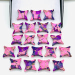Load image into Gallery viewer, Unique Purple &amp; Pink Turquoise Ninja Star Shape Beads, Carving Beads, Mohave Turquoise Gemstone Beads, 11X15 MM Jewelry Making Charms Beads