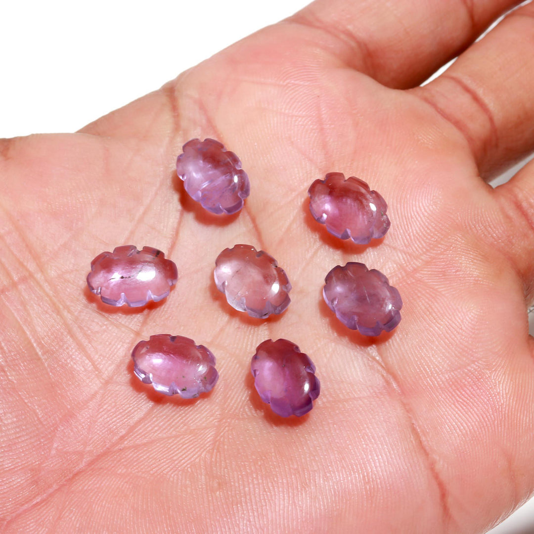 Cute Pink Amethyst Clouds Shape Beads, Natural Amethyst Smooth Cloud Shape Stones, Carved Amethyst Cloud Charms, 12 MM, Loose Briolettes