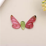 Load image into Gallery viewer, Carved Tourmaline Butterfly Beads: AAA Grade, Multi-Color, 19-10mm