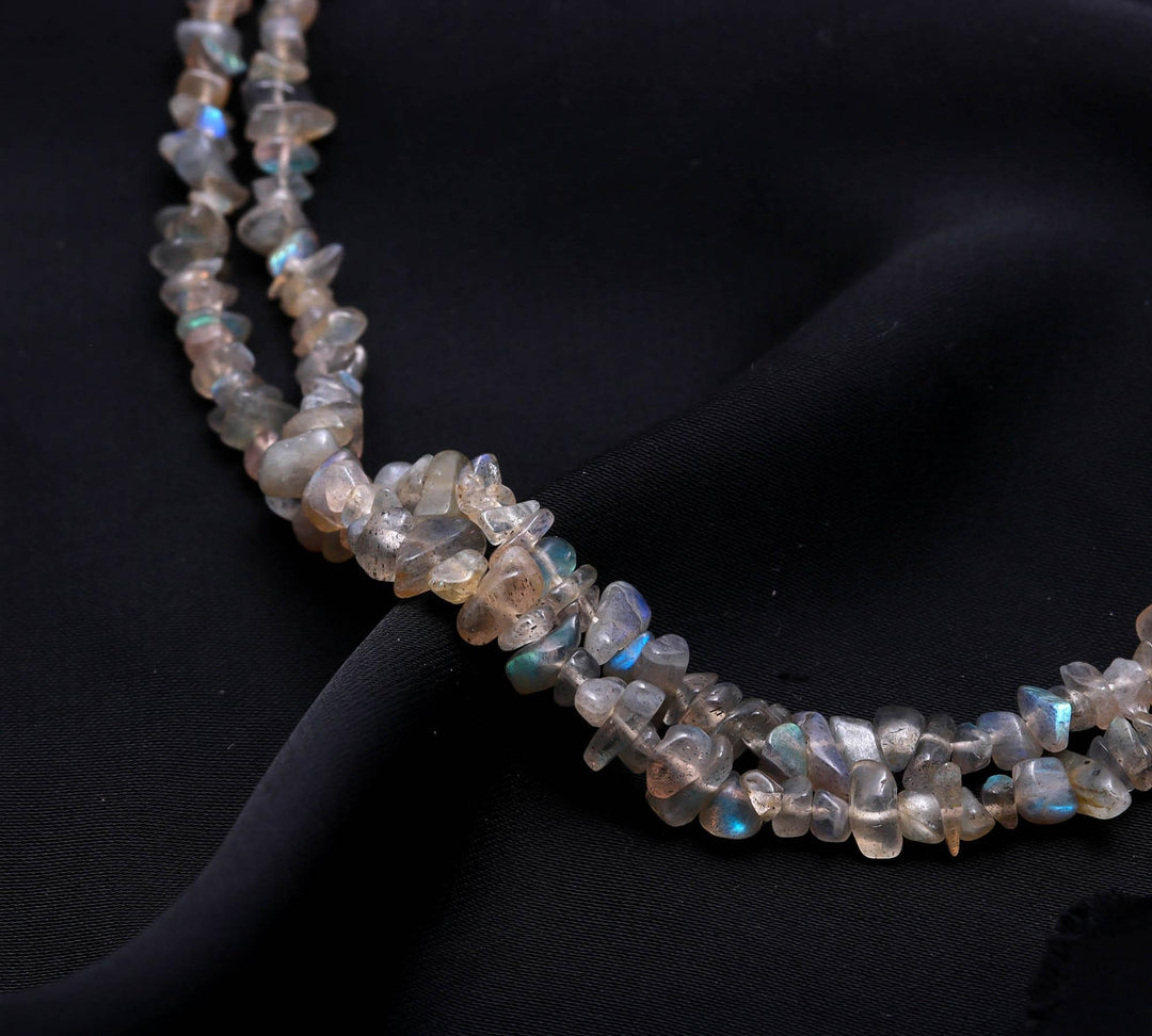 Flashy Labradorite Uncut Beads Strand, AAA Labradorite Chips Beads for Jewelry Making, 16" Inch Uncut Chip Beads, Freeform Uncuts