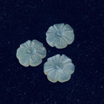 Load image into Gallery viewer, 2,3,4,5 Pcs Natural Grey Moonstone Hand Carved Flower Shape, Carved Flower Shape Gemstone For Jewellery, Flower Shape Gemstone, 12 mm