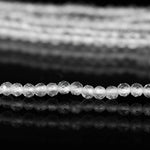 Load image into Gallery viewer, Natural Crystal Quartz Round Shape Beads, 2 MM AAA Crystal Faceted Gemstone Beads, 13 Inched Clear Crystal Loose Beads Strand for Jewelry