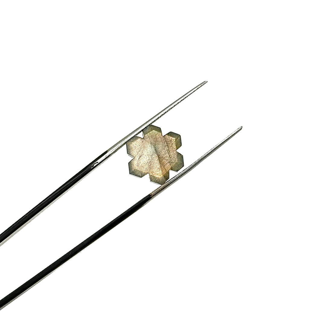 Natural Labradorite Flower Shape Beads, Hand Carved Flower Shape Gemstone, Flashy Labradorite Carving Beads, 11 MM Loose Beads for Jewelry