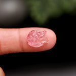 Load image into Gallery viewer, Natural Tourmaline Hand Carved Fish Shape Gemstone, Sea Fish Stones, Pink Tourmaline Fish 14 MM