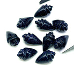 Load image into Gallery viewer, Natural Blue Sunstone Conch Shell Shape Carving, Sparkling Sunstone Hand Carved Shell Shape Gemstone Beads, 18X10 MM, Loose Shell Gemstone