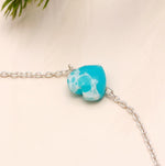 Load image into Gallery viewer, AAA Mohave Turquoise Heart Beads Bracelet, Blue Turquoise Heart Beads Bracelet, Gift For Her, 925 Silver Bracelet/Anklets, Fancy Jewelry