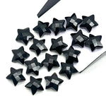 Load image into Gallery viewer, Natural Black Onyx Star Shape Briolettes, Carved Star Shape Beads, Black Onyx Faceted Star Charms, Wholesale Loose Beads for Jewelry, 12 MM