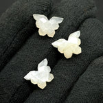 Load image into Gallery viewer, Natural White Moonstone Butterfly Shape Carving Beads, Faceted Butterfly Gemstone, Animal Carving Beads For Jewelry, Charm Beads 14x10MM