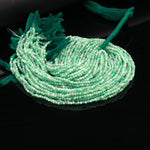 Load image into Gallery viewer, Natural Emerald Faceted Round Beads, Green Emerald Micro Faceted Beads, 2 MM Emerald Beads for Jewelry, 13 Inches