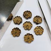2,3,4,5,6 pcs  100% Natural Smokey  Quartz  Fancy Shape Carved Gemstone, Fancy Shape Carving, Carved Gemstone For Jewellery 12 mm