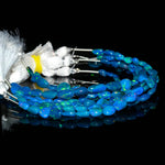 Load image into Gallery viewer, Blue Ethiopian Opal Tumble Shape Beads, Multi Fire Blue Ethiopian Opal Nuggets Shape Beads, 5-7 MM, 6-9 MM, 6 Inch Strand