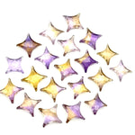Load image into Gallery viewer, Natural Ametrine Ninja Star Shape Carving Beads, Fancy Star Shape Gemstone Beads, 11X15 MM Jewelry Making Star Shape Briolettes Loose Beads